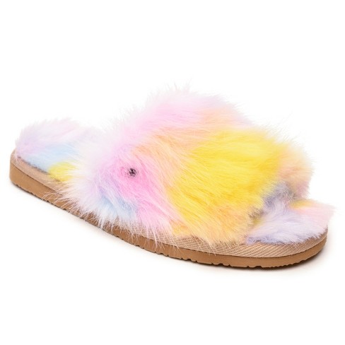 Women's Emily Puff Scuff Slippers - Stars Above™ Pink Xl : Target