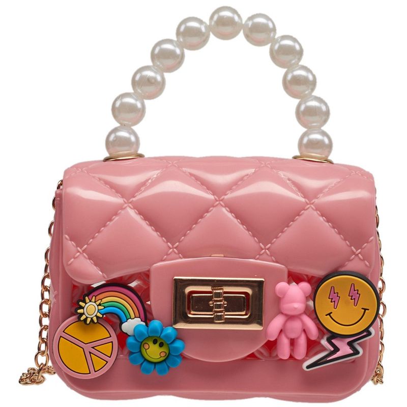A Little Obsessed Girl’s Mini  “Charm It” Bag - Crossbody Purse with DIY Charms for Kids, 1 of 5