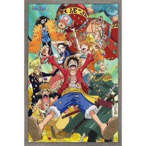 Trends International One Piece: Fishman Island - Crew Treasure Framed Wall Poster Prints - 1 of 4