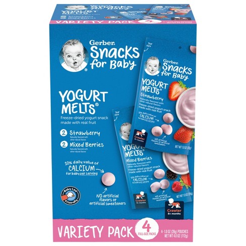 Gerber Graduates Puffs Variety 4 Pack Baby Cereal Snacks