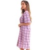 Just Love Womens Nightgown - Short Sleeve Henley Oversized Sleepwear Gown - 2 of 3