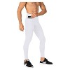 Anna-Kaci Active Men's Full Length Active Compression Leggings with Supportive Panel Stitching and Wide Waistband - 3 of 4