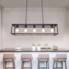 TOBILI Industrial Style Iron Restaurant Island Pendant Light black.2 - 2 of 4