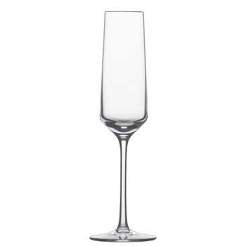 Joyjolt Layla Crystal Champagne Flute Glasses - Set Of 8 Champagne Glasses  – 6.7 Oz : Target