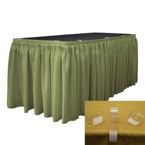 Slickblue Polyester Poplin Table Skirt with L-Clips - 1 of 1