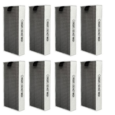 Nispira 2-in-1 True HEPA Replacement Filters For LG PuriCare Mini Portable Air Purifier AAFTMH01, 8 Packs