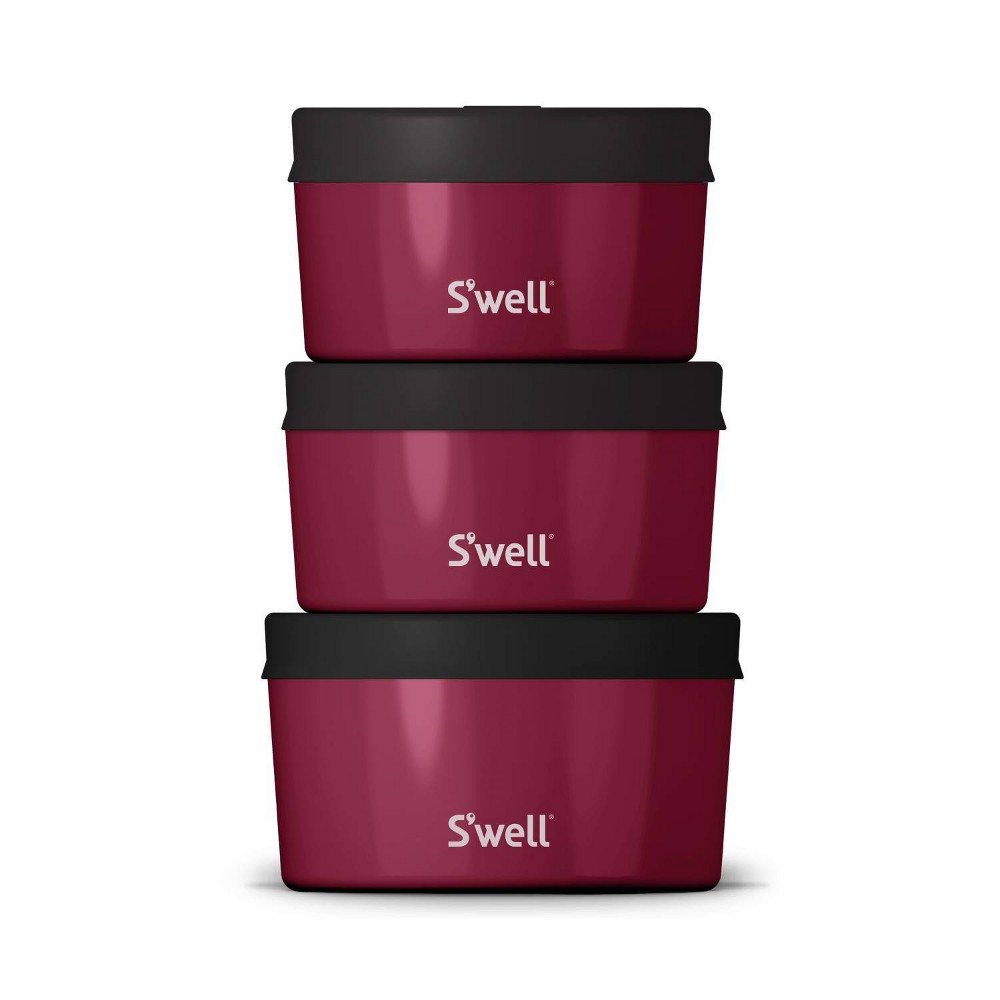 Photos - Food Container Swell S'well Food Storage Canister Set Wild Cherry 