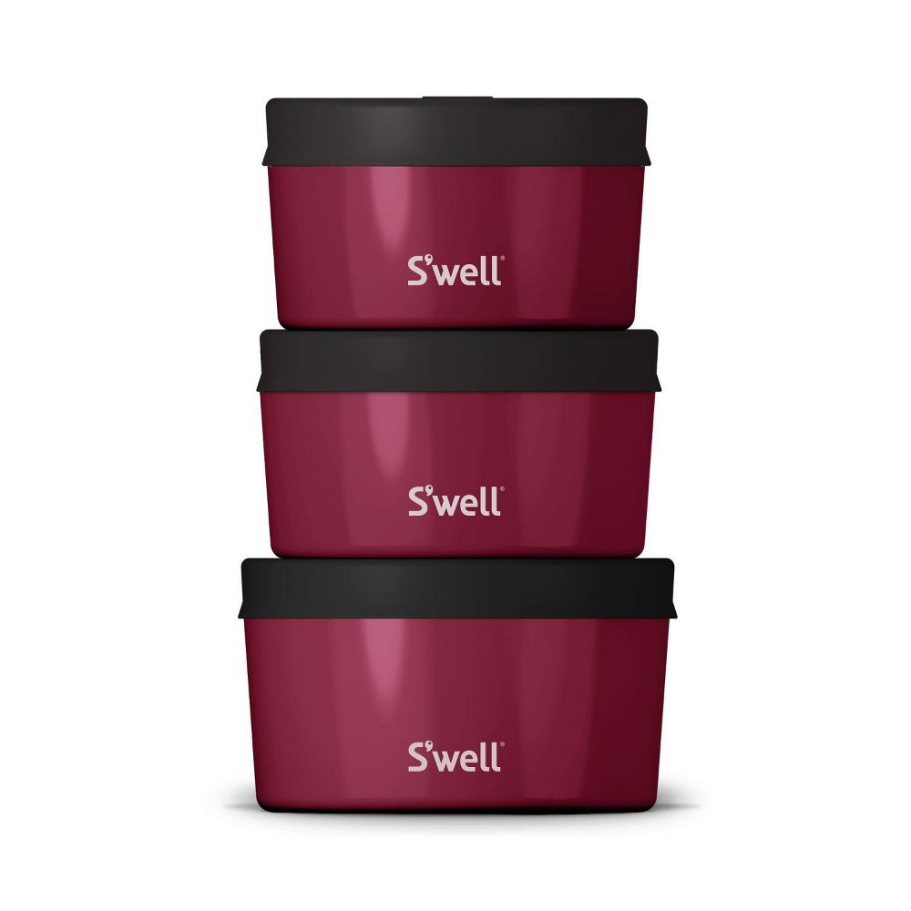 S'well Food Storage Canister Set Wild Cherry