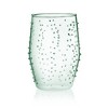 Libbey Prologue Nymph Handmade Dot Tumbler Glasses, Sea Foam, Set of 8 - 3 of 3