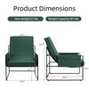 Syemin Accent Chairs Decorative Chair with Removable Cushions and Storage Bag for Living Room Bedroom Office, Green, 38.19"*29.13"*34.25" - 3 of 4