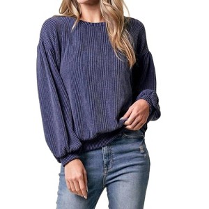 Women's Cassandra Rib Top - Lovely Melody - 1 of 2