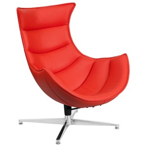 Emma and Oliver Home Office Swivel Cocoon Chair - Living Room Accent Chair - 1 of 4
