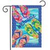 Colorful Flip Flops Summer Garden Flag Nautical 18" x 12.5" Briarwood Lane - 2 of 4