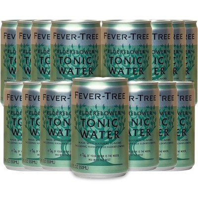 Fever Tree Elderflower Water- Premium Quality Mixer - Refreshing Beverage for Cocktails & Mocktails 150ml Bottles