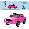 coucheta  Ride on Licensed Shelby GT350, 12V Ride on Toys for Toddlers with Remote Control, Licensed Ford Shelby Kids Electric Vehicle - 4 of 4