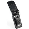 Nakedcellphone Vegan Leather Case with Belt Clip for Alcatel MyFlip 2 Phone (A406DL, 2020) - Black - 4 of 4