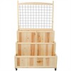YONWAY Wooden Raised Garden Bed, Wood Outdoor Garden Raised Planter Box with Legs for Vegetables, Backyard, Patio - 2 of 4