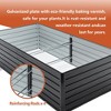 Kumasinova Galvanized Raised Garden Bed Outdoor,Metal Planter Boxes for Vegetables,Flower Herb,Rectangular Large Metal Deep Root Planter,Black - 4 of 4