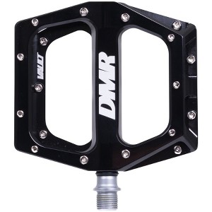DMR Vault Platform Pedals 9/16" Concave Alloy Body 22 Removable Pins Gloss Black - 1 of 3