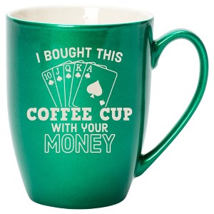 100 North Emerald Green Metallic Finish, 10 Ounce, Comfortably Fits Your Hands, New Bone China Coffee Tea Cup Mug, I bought this coffee cup with your - 1 of 1