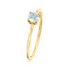 Pure Collection by Ross-Simons 0.20 Carat Aquamarine Ring in 14kt Yellow Gold - 3 of 4