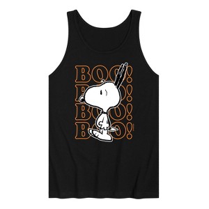 Men's - Peanuts - Boo Snoopy Scared Graphic Tank Top - 1 of 3