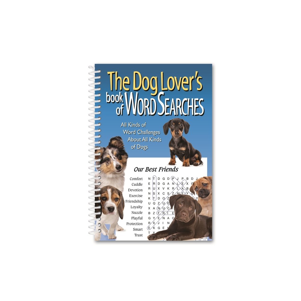 The Dog Lover's Book of Word Searches - by Product Concept Editors (Spiral Bound)