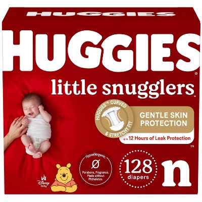 Huggies Newborn Diapers (128ct) and Sensitive Baby Wipes (768ct)