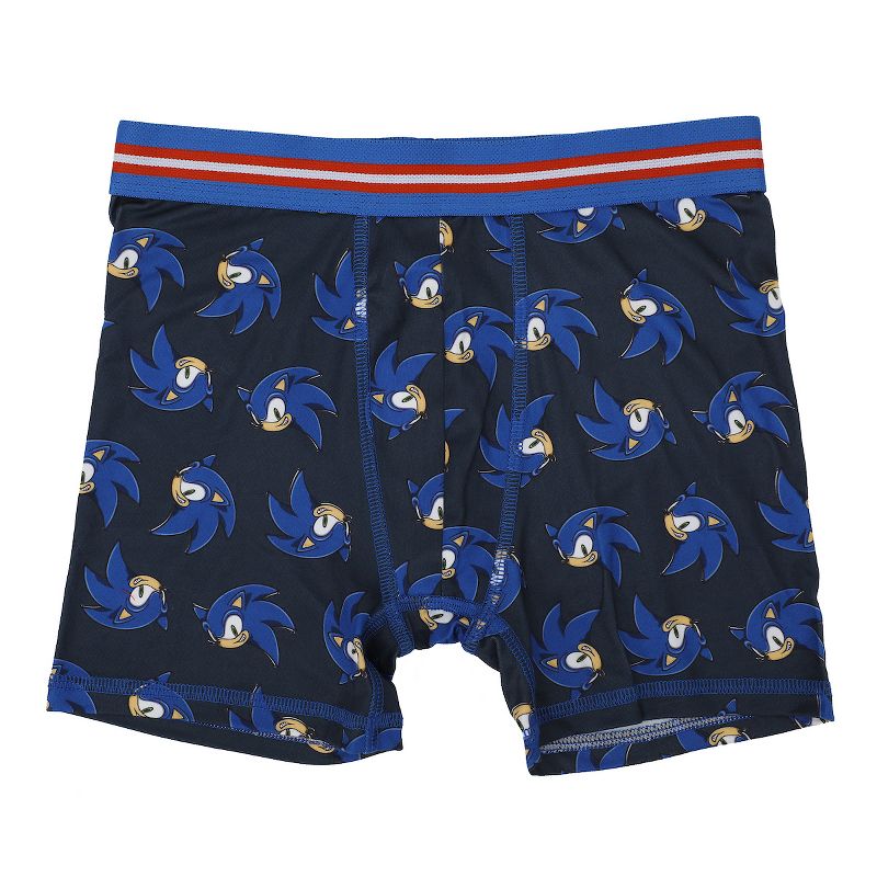 Youth Boys Sonic the Hedgehog Boxer Brief Underwear 5-Pack - Speedy Comfort for Gamers, 3 of 6