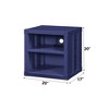 NicBex Metal Nightstand with 2 Open Storage Compartment,Bedside Table with USB Ports for Bedroom,Living Room - 3 of 4