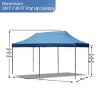 10x20 FT Heavy-Duty Pop-Up Canopy Tent with 6 Sidewalls, UV Protection, Waterproof, Adjustable Height, Wheeled Bag for Outdoor Events-Coolbibila - 4 of 4