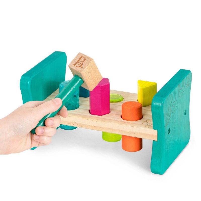 B. toys Wooden Shape Sorter - Colorful Pound &#38; Play, 3 of 9