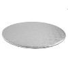 O'Creme Round Silver Cake Board, 9" x 1/4" High, Pack of 10 - 2 of 2