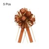 Unique Bargains Christmas Wedding Car Basket Gift Wrapping Big Pull Bow 5 Pcs - 3 of 4