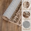 Area Rug, Home Decor Washable Modern Solid Braided Print Rug - Non-Slip Low Pile Neutral Carpet for Farmhouse Living Room Bedroom Dining Dorm - 4 of 4