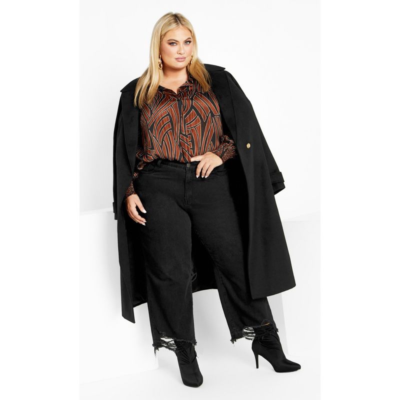 Women's Plus Size Madelyn Shirt - brown | CITY CHIC, 4 of 8