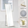 FURNIinspire Full Length Mirrors Floor Standing Mirror, Wall Mirror With Stand Aluminum Alloy Thin Frame For Bedroom, Dressing Room, Gold, 21"*64" - 4 of 4