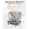 HINXIETIE Self Cleaning Litter Box, 100L Automatic Litter Box Self Cleaning for Multiple Cats, Smart Robot Litter Box with APP Control, Trap Mat - 2 of 4