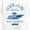 Dexter Slice Of Life Boat Tours Adult White Crew Neck Short Sleeve T-shirt - 2 of 3