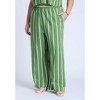 ELOQUII Women's Plus Size Wide Leg Striped Linen Blend Pant - 3 of 4