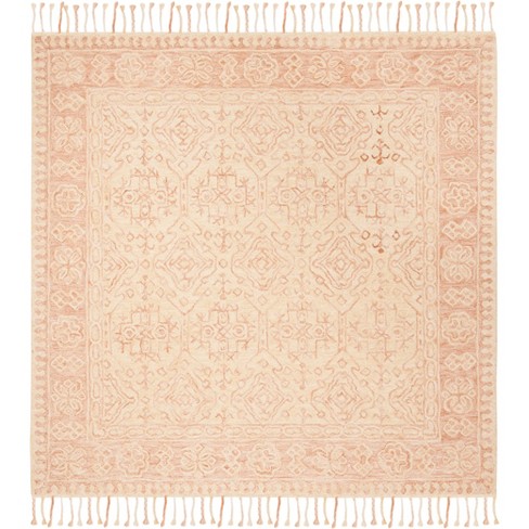 7 X7 Medallion Tufted Square Area Rug Ivory Blush Safavieh Target