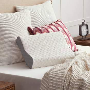Comfort Revolution Contour Memory Foam Bed Pillow - White (standard) :  Target