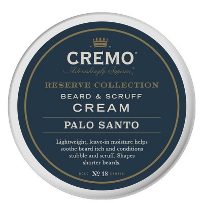 Cremo Palo Santo Reserve Collection Beard & Scruff Cream - 4oz
