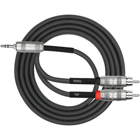 Unique Bargains 2pcs 12/ 30cm 2 Rca Female To Male Cable Jack Wire Adapter  Y Splitter Car Audio : Target