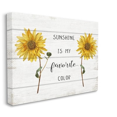 Stupell Industries Sunshine is My Favorite Color with Sunflower Accents