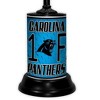 NFL 18-inch Desk/Table Lamp with Shade, #1 Fan with Team Logo, Carolina Panthers - 2 of 3