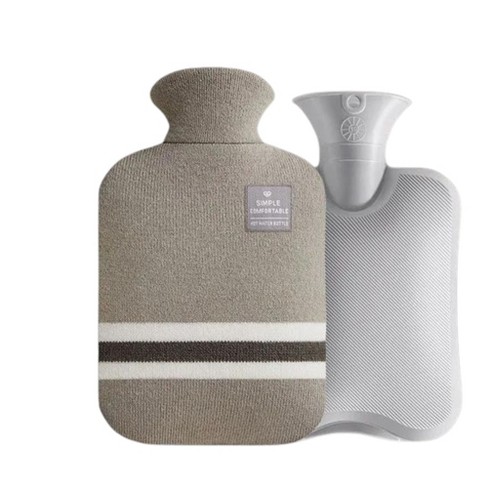 Ebf Home Hot Water Pack Hot Water Bottle Bag For Hot And Cold Compress Light Gray Target