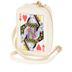 HalloweenCostumes.com One Size  Adult Queen of Hearts Card Halloween Costume Bag Accessory, Black/Brown/Red - 1 of 3