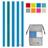SUN CUBE Microfiber Beach Towel, Quick Dry Sand Free, Lightweight Compact Travel Swim Pool Camping Packable Adults - 2 of 4