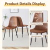 5 Piece Dining Set Splicing Round Dining Table Set Kitchen Table Set with 4 Dining Chairs&Double-layer Storage Table-ModernLuxe - 4 of 4